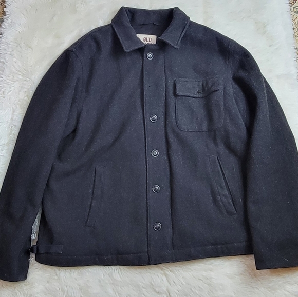 90s vintage Old Navy Jacket Mens XL Wool Blend Workwear Gorpcore Retro Warm - Picture 1 of 7